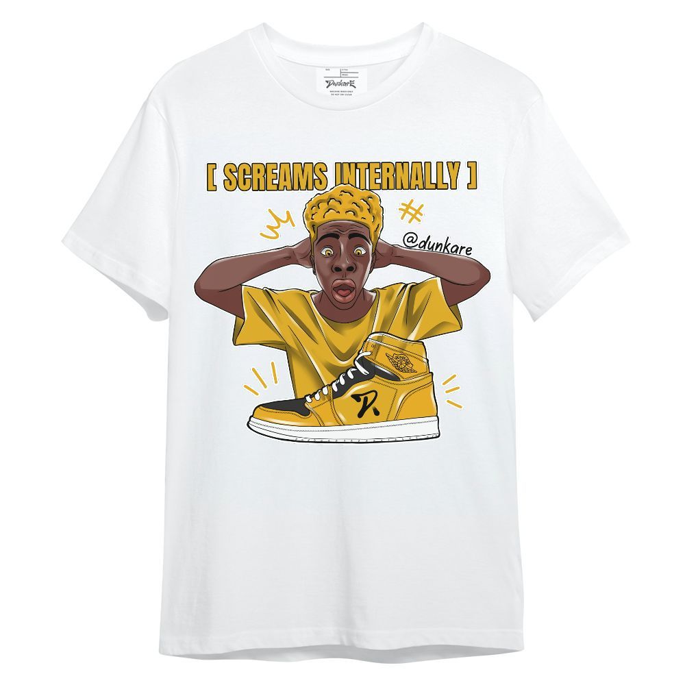 Shirt To Match Vivid Sulfur 4s - Scream Internally Unisex Shirt