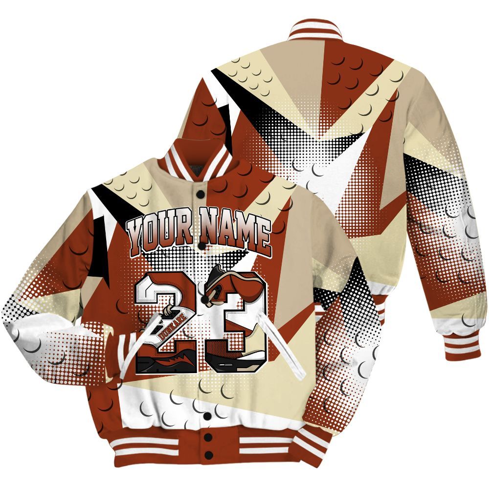 Varsity Jacket To Match Retro Eastside Golf 12s Shirt, Poly Custom Name Number 23 5s All Over Print