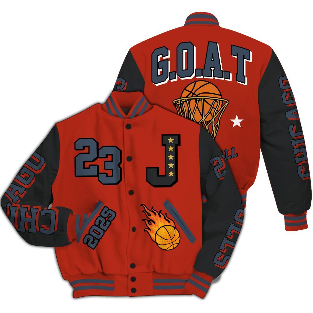 Varsity Jacket To Match Low Lucky Cat 1s - Chicago 23 Basketball All Over Print