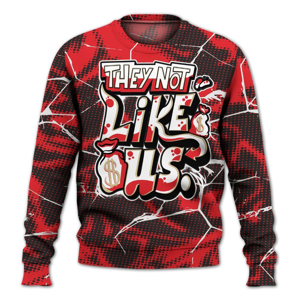 Sweatshirt To Match Prime 93 Fire Red - Dislike Us Graphic All Over Print
