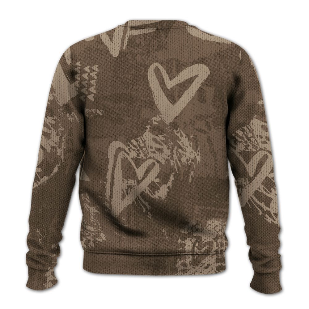 Knitted Sweater To Match Dark Mocha Jack - Sneakerz Girlz Heart Grunge
