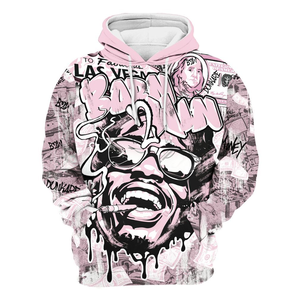 Hoodie To Match Orchid 4s - Born To Win Money All Over Print