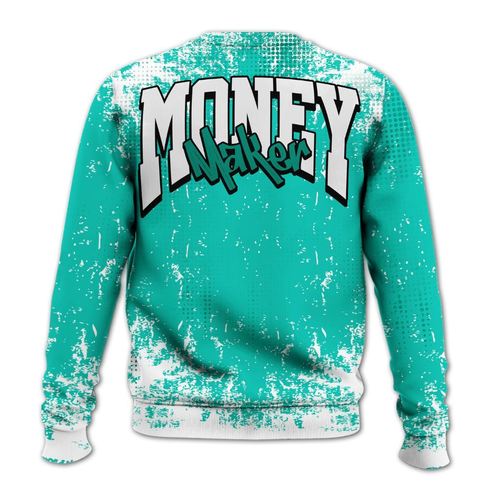 Sweatshirt To Match Dunk Low Clear Jade - Move In Silence Money Street Retro All Over Print