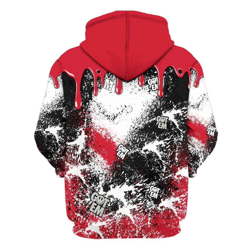 Hoodie To Match Flight Club 4s - Dripping 23 Drip All Over Print