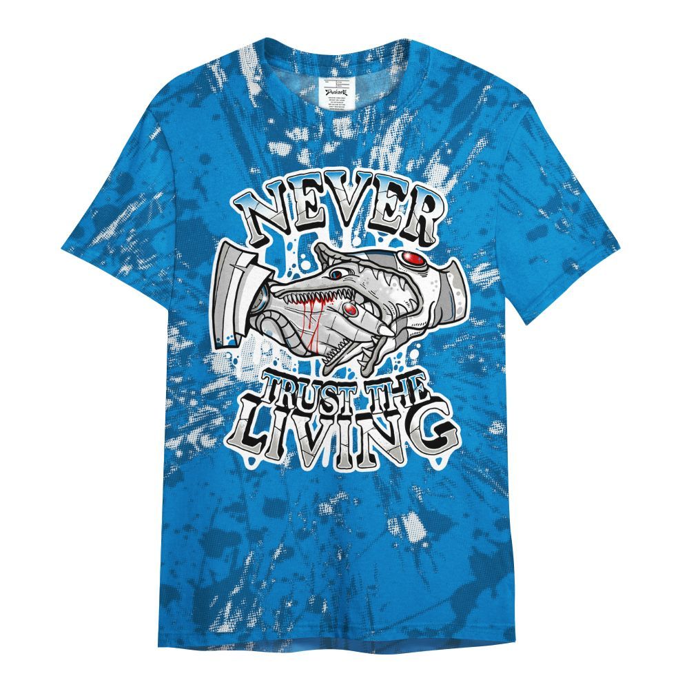 Shirt To Match Military Blue 4s - Never Trusting Living Graphic Halloween All Over Print