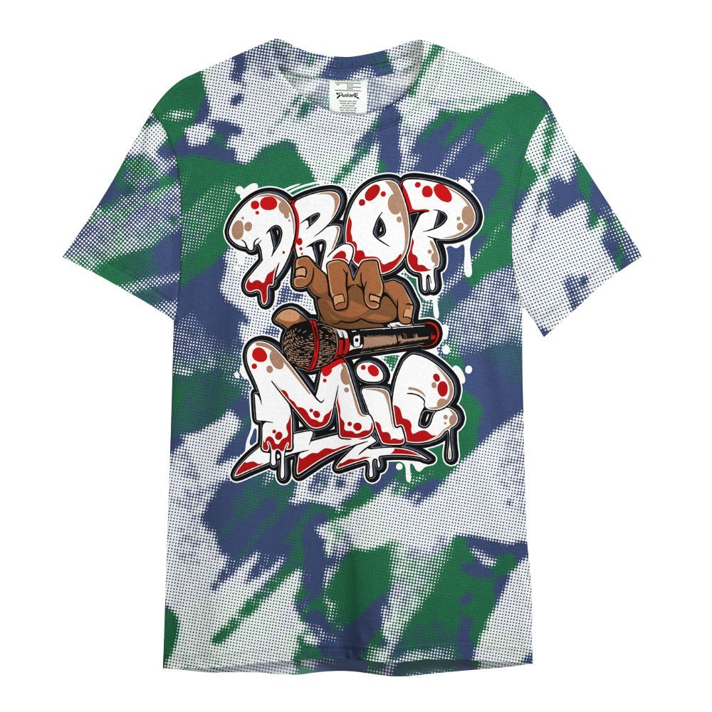 Shirt To Match Midnight Navy 13s - Drop Mic Abstract All Over Print