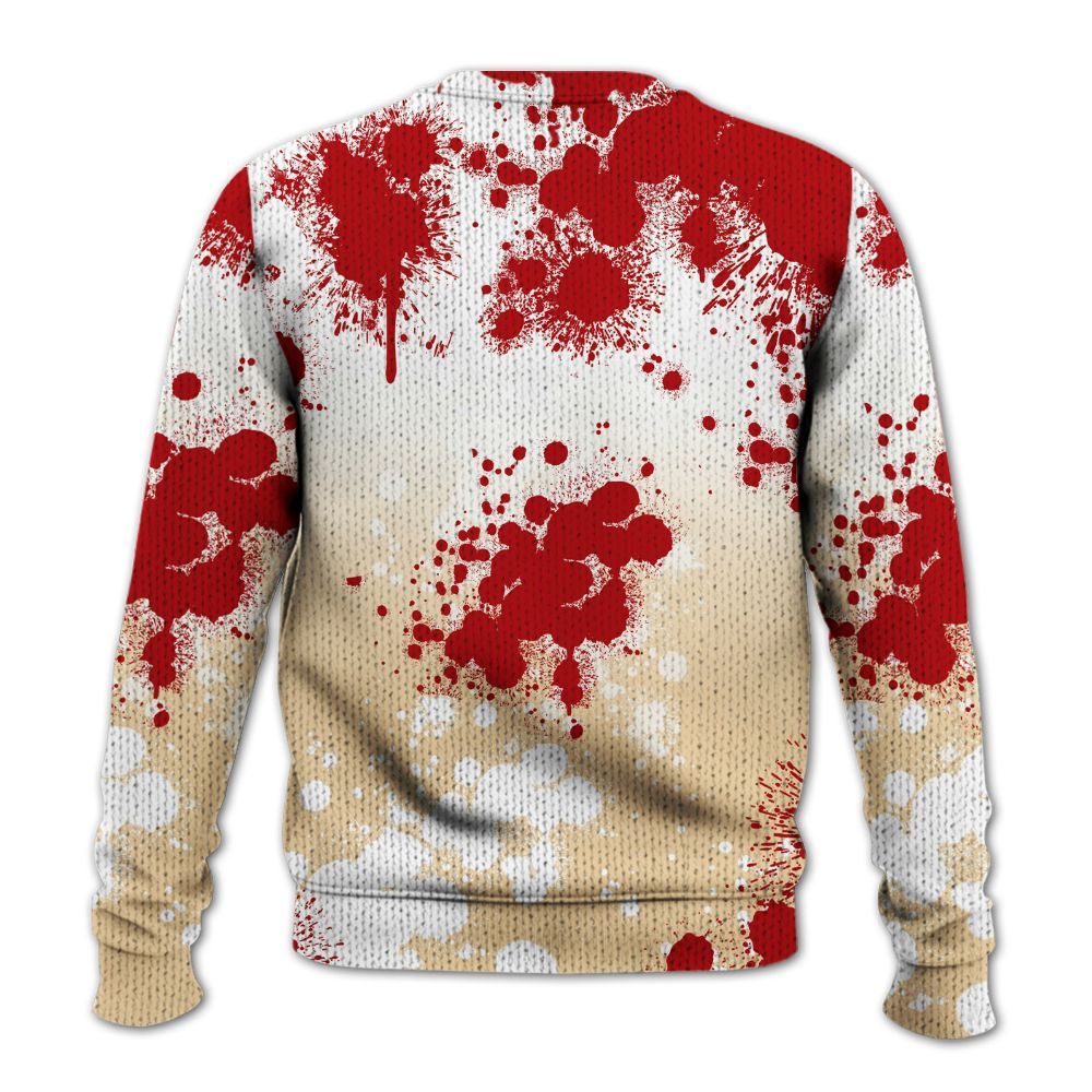 Knitted Sweater To Match Dunk Low Strawberry Waffle - Trust No One Scary