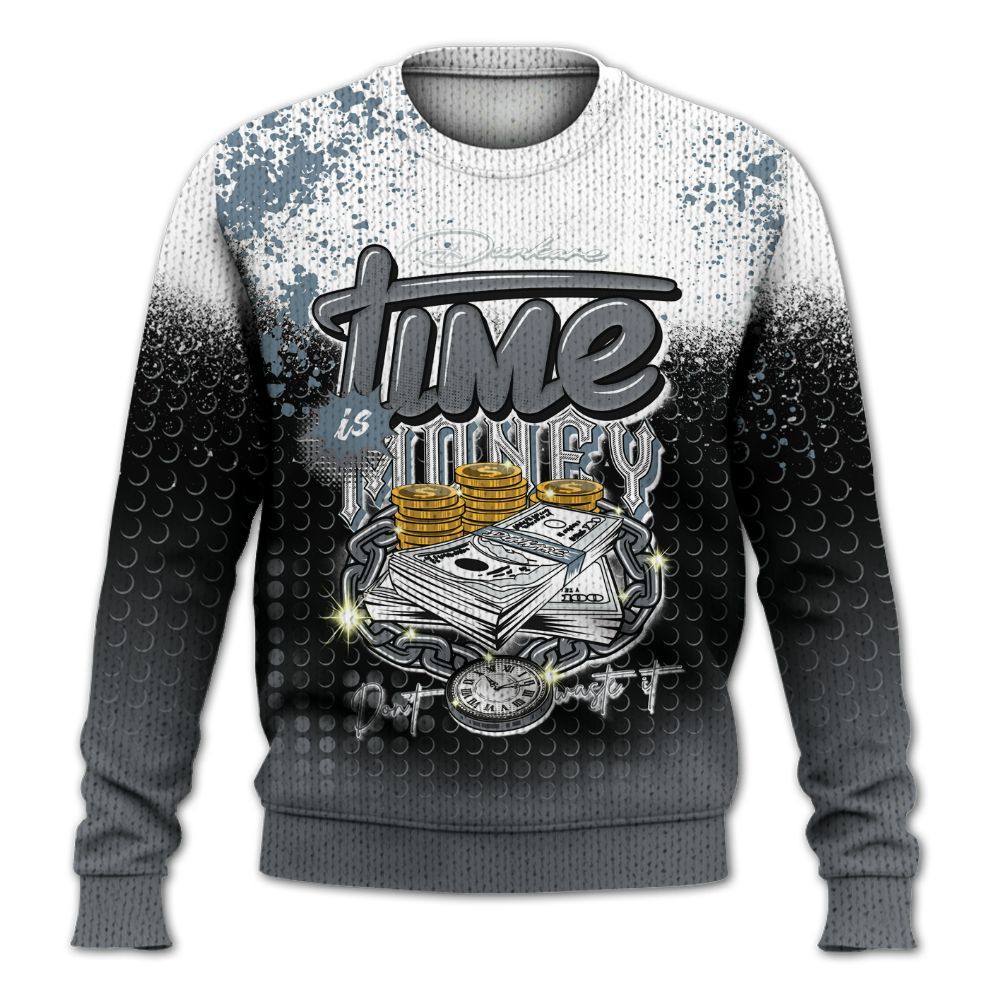 Knitted Sweater To Match Air Max DN Silver Bullet - Halftone Time Is Money