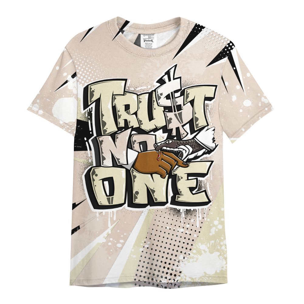 Shirt To Match A Ma Maniere X Fossil Stone 4s - Poly Trust No One Dripping All Over Print