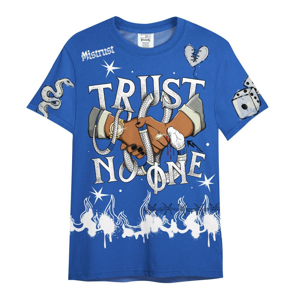 Shirt To Match Lucky Shorts 3s - Trust No One Snake-Bite Doodle Crayon All Over Print