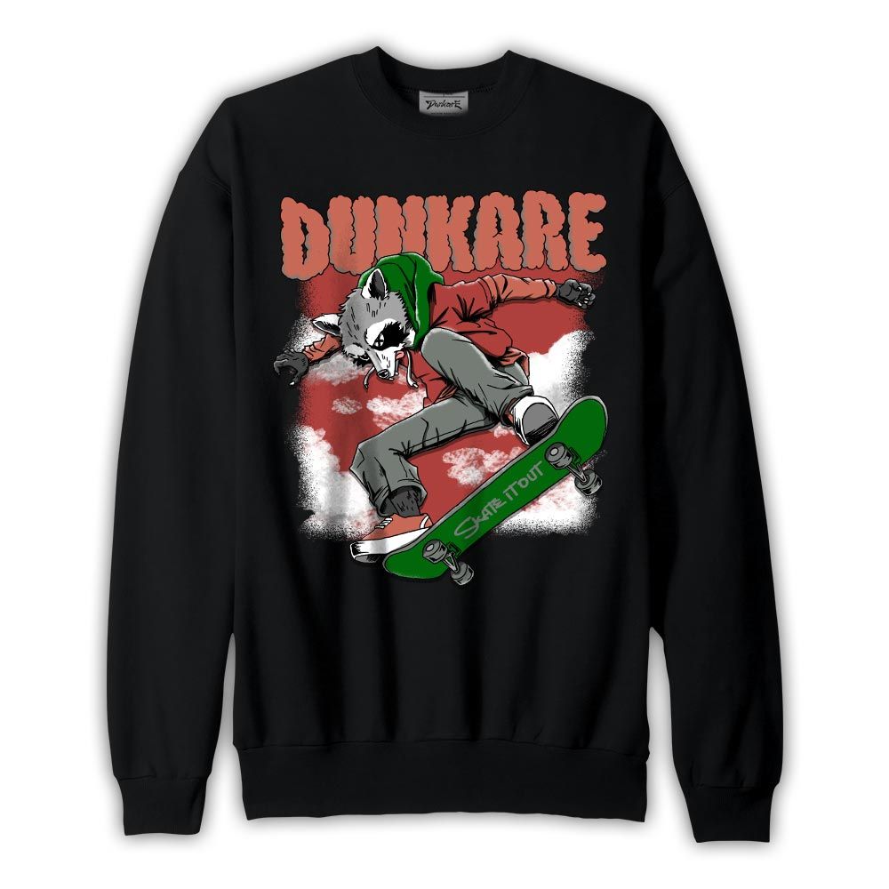 Sweatshirt To match Dune Red 13s Sweatshirt - Skateboard Raccoon Graphic
