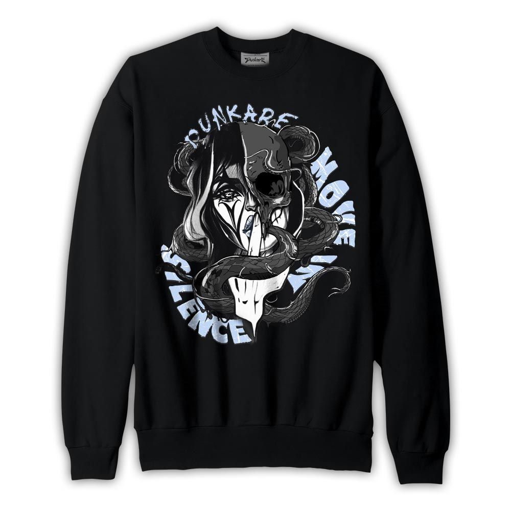 Sweatshirt To match Reverse Black White 6s Sweatshirt - Move In Silence Graphic