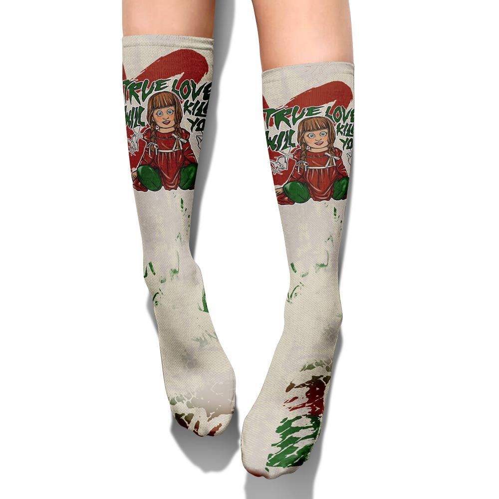 Sock To Match El Grito 5s - Genuine Loves Bear Halloween Heart Grunge