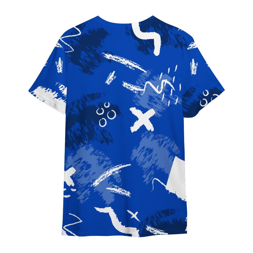 Shirt To Match Low Game Royal 1s - Hustle Grind Pray Graphic Street Style All Over Print