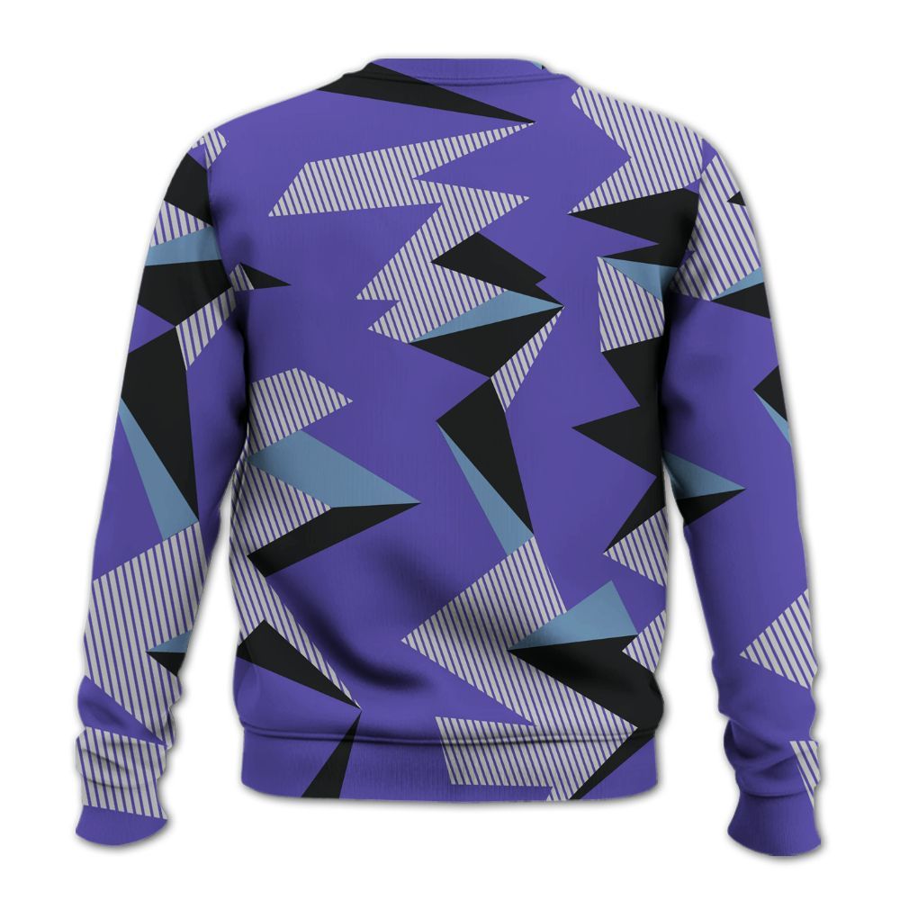 Sweatshirt To Match Retro Concord 5s - Geometric Camouflage Pattern All Over Print