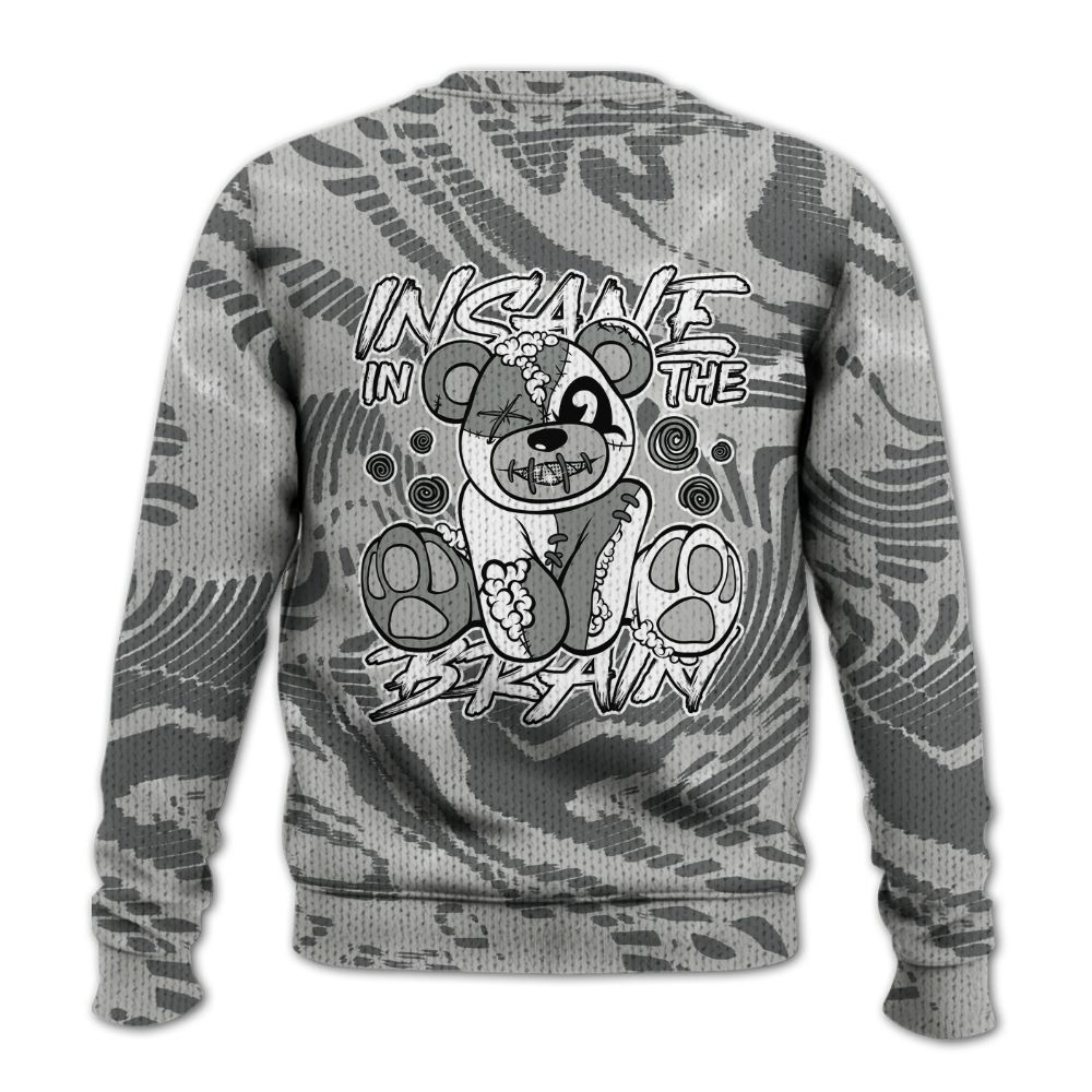 Knitted Sweater To Match Retro Wet Cement 4s - Insanes Bear Fume