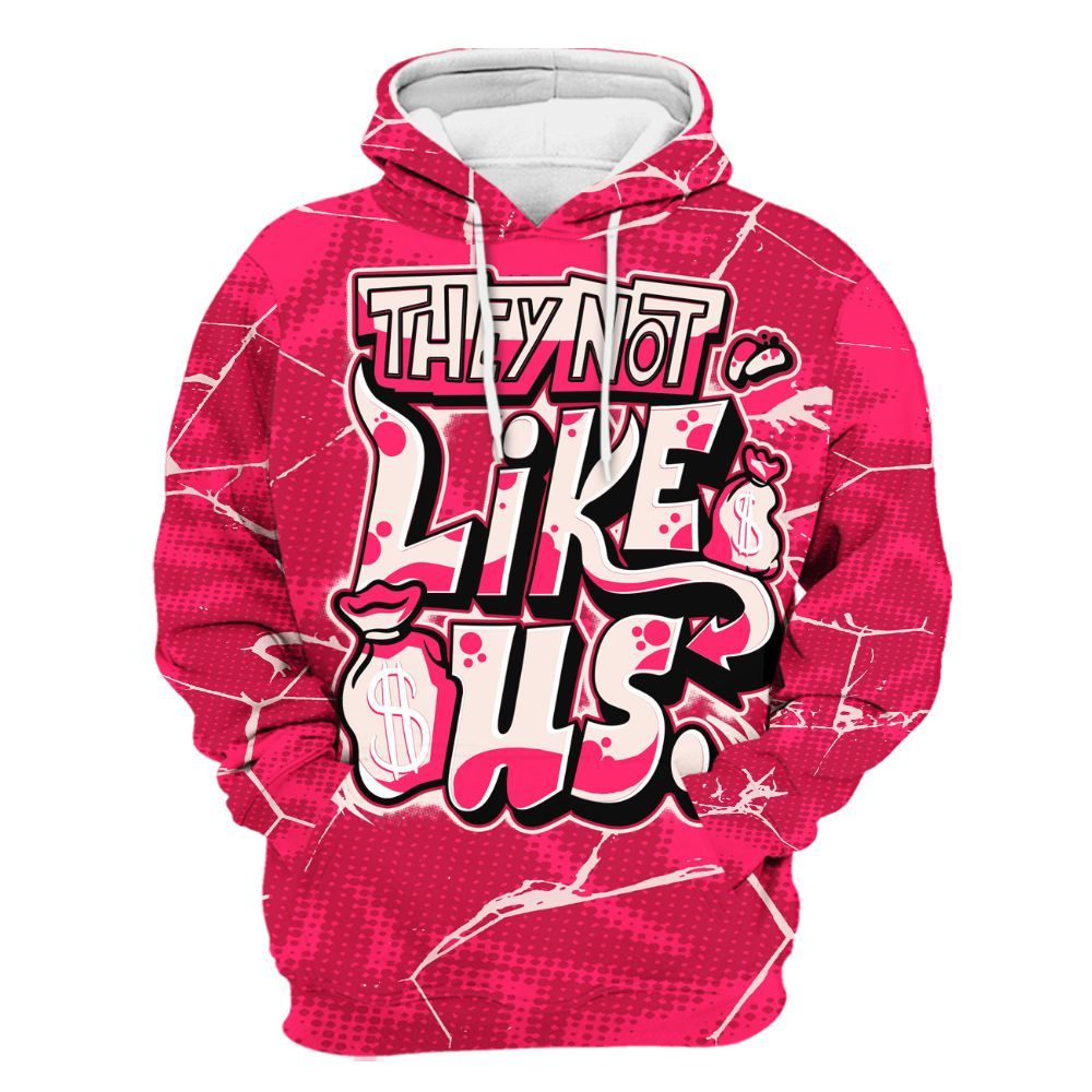 Hoodie To Match A'One Pink Aura - Dislike Us Graphic All Over Print
