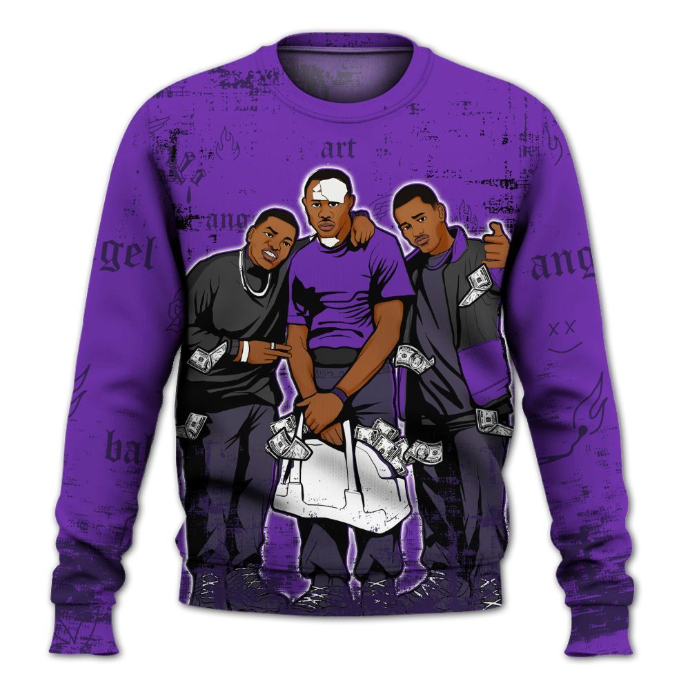 Sweatshirt To Match Kobe 9 Elite Low Moonwalker - Paid In Full Money All Over Print
