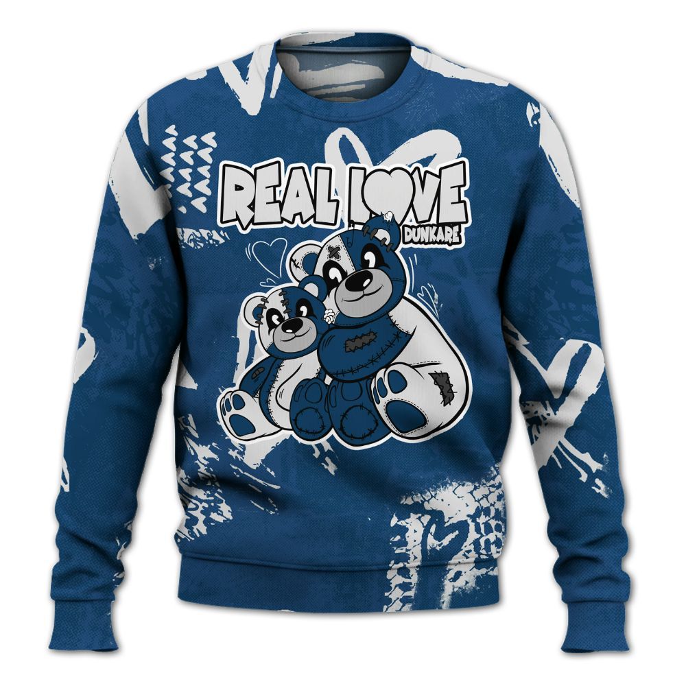 Sweatshirt To Match High OG Midnight Navy 1s - Sincere Fondness Bear All Over Print