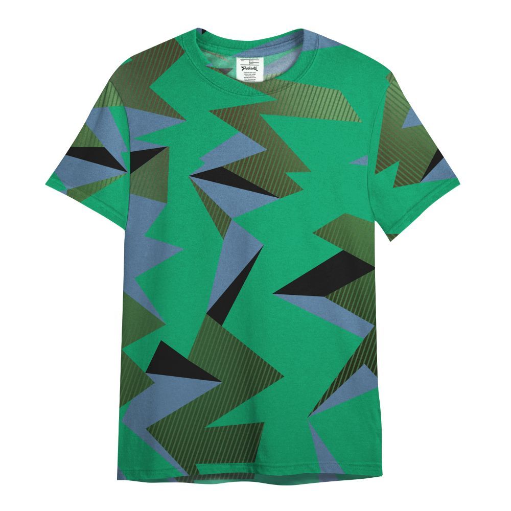 Shirt To Match Foamposite Pro Pine Green 2025 - Geometric Camouflage Pattern All Over Print