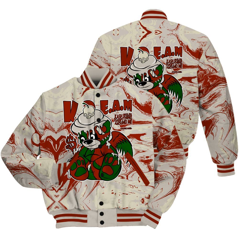 Varsity Jacket To Match El Grito 5s Shirt - Loot Bear Liquid All Over Print