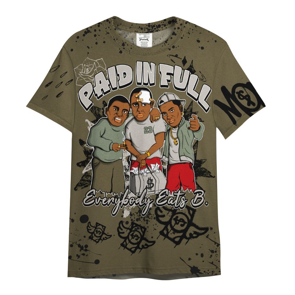Shirt To Match Dunk Low Year Of The Snake - Everybody Paid In Full Crayon All Over Print