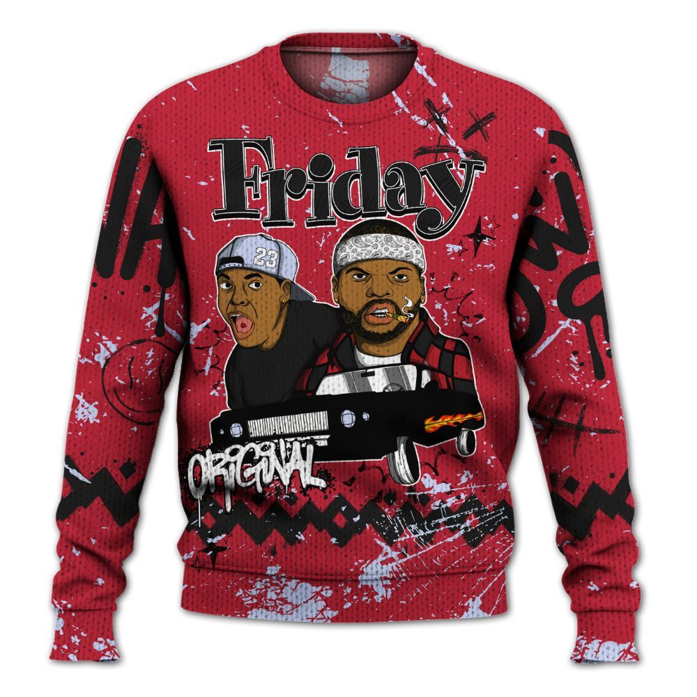 Knitted Sweater To Match Toro Bravo 6s - Friday Sneaker Crayon