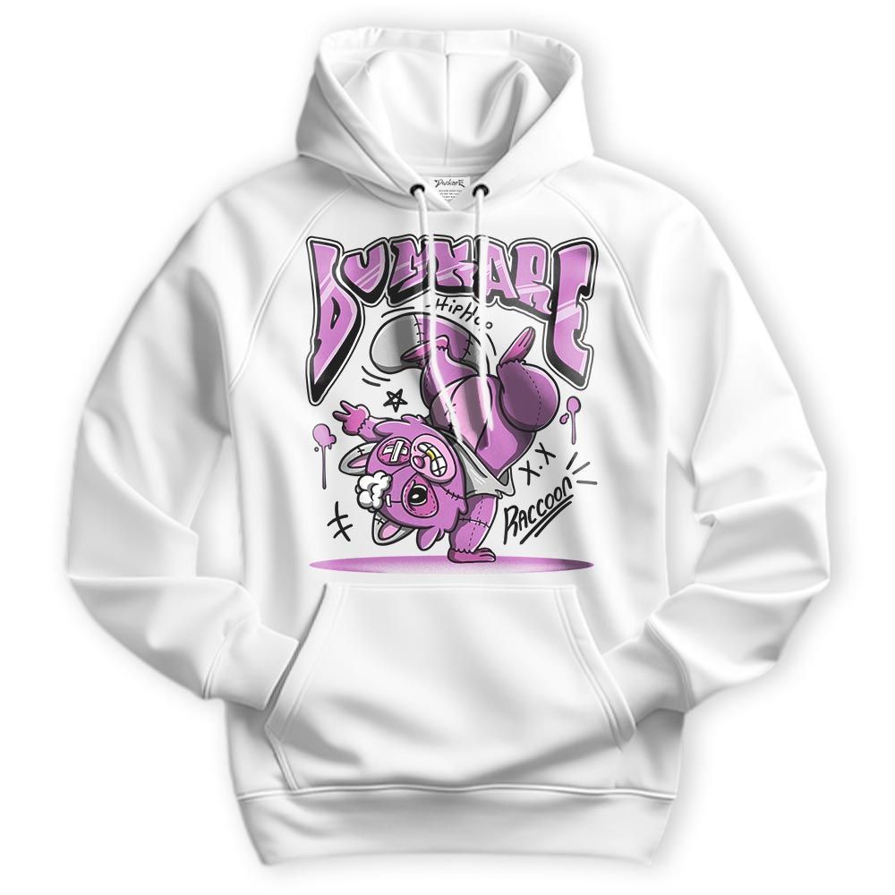 Sweatshirt To Match Hyper Violet 4s Hoodie - Freestyle Hip Hop Raccoon Hoodie Unisex 1505 DNY