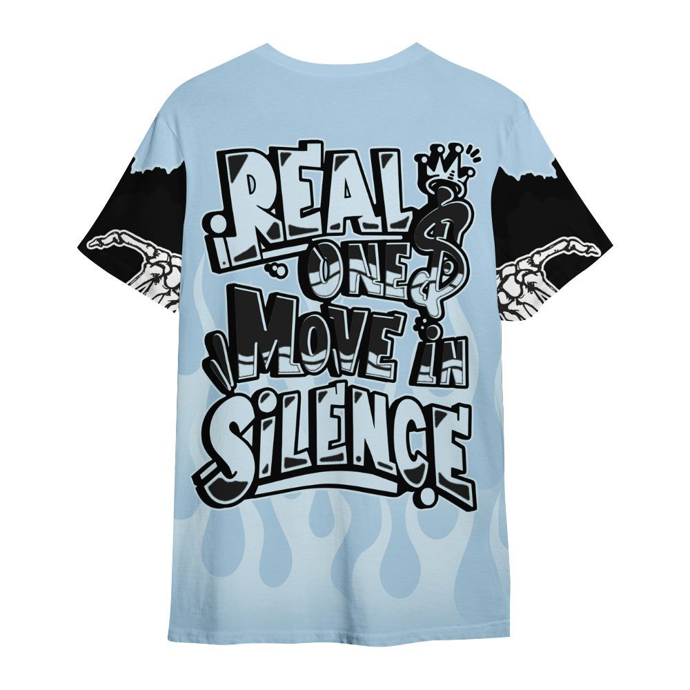 Shirt To Match Foamposite One Psychic Blue - Ones Move In Silence All Over Print