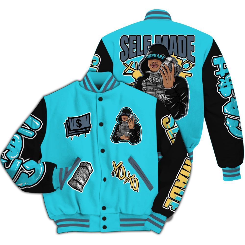 Varsity Jacket To Match Retro Gamma Blue 11s - Selfmade Unique All Over Print