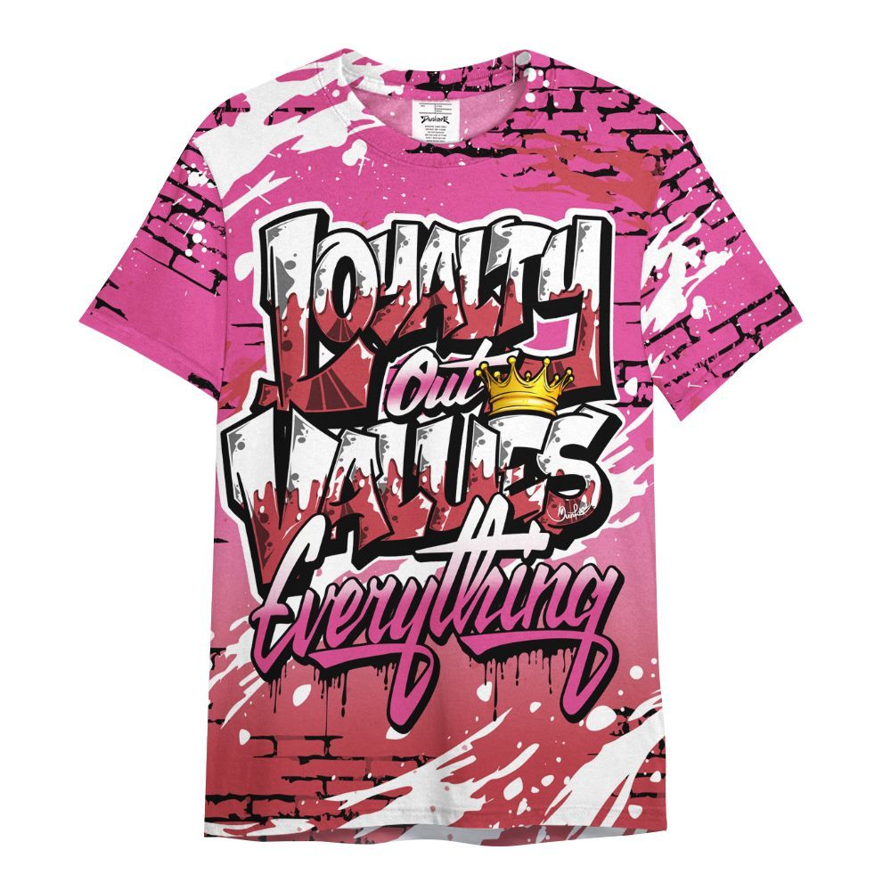 Shirt To Match KD 4 Aunt Pearl - Values Of Loyalty Drip All Over Print