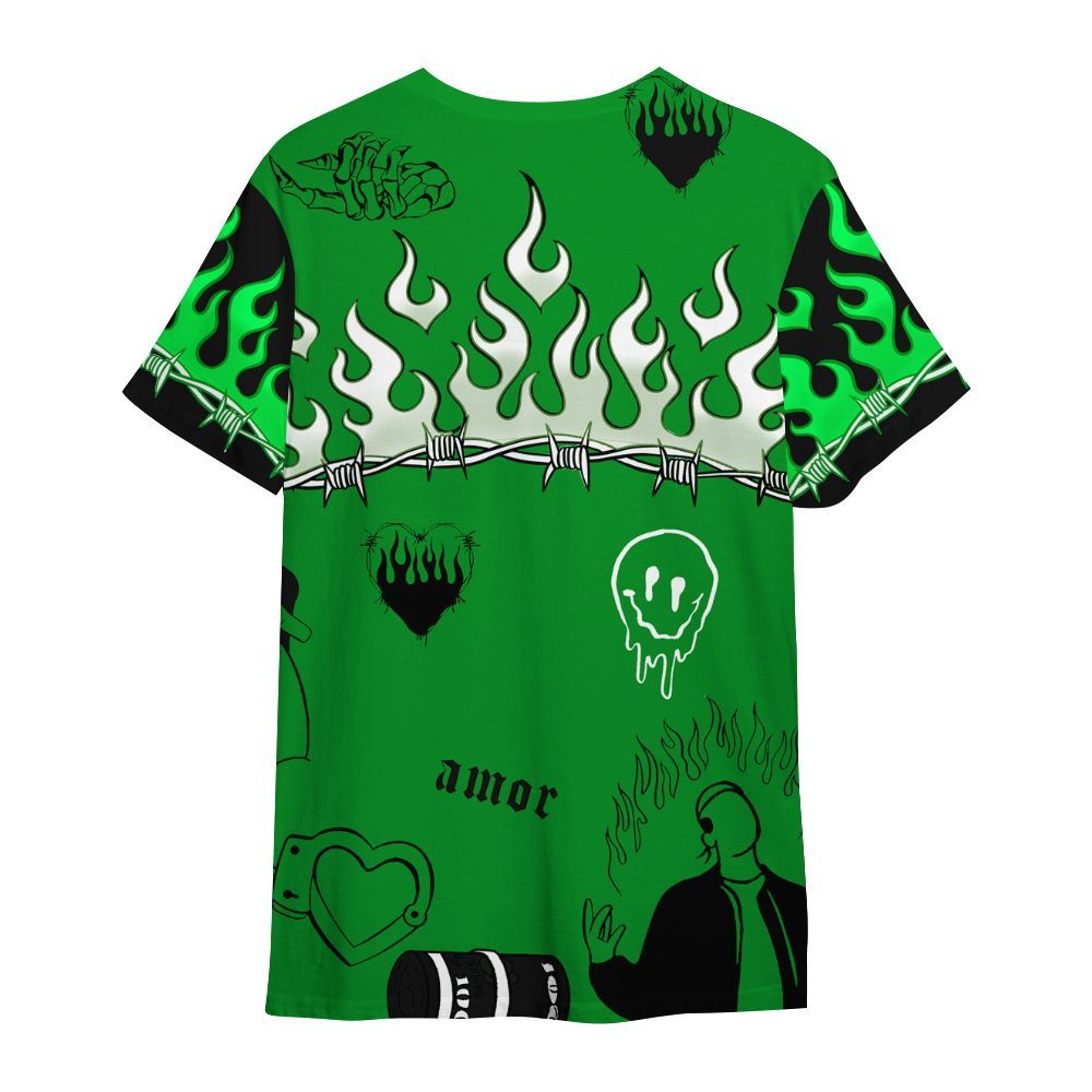 Shirt To Match Green Spark CJ1 T-Rex - Snake Trust No One All Over Print