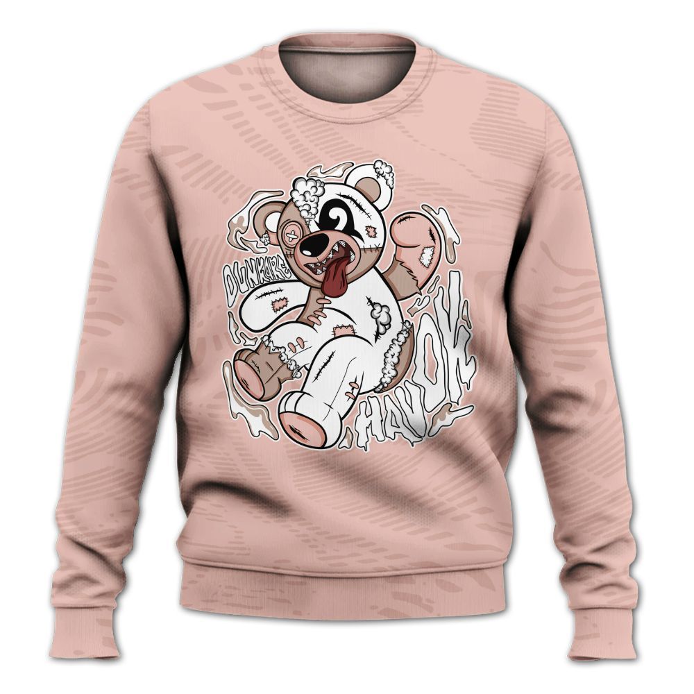 Sweatshirt To Match Dunk Low Pink Velvet - Havok Bear All Over Print