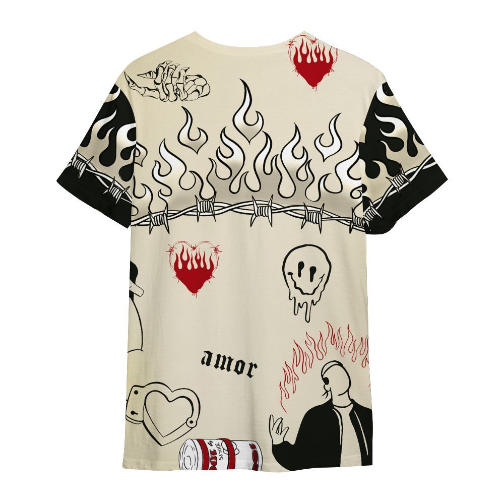 Shirt To Match Retro Low OG Nitro 1s - Snake Trust No One All Over Print