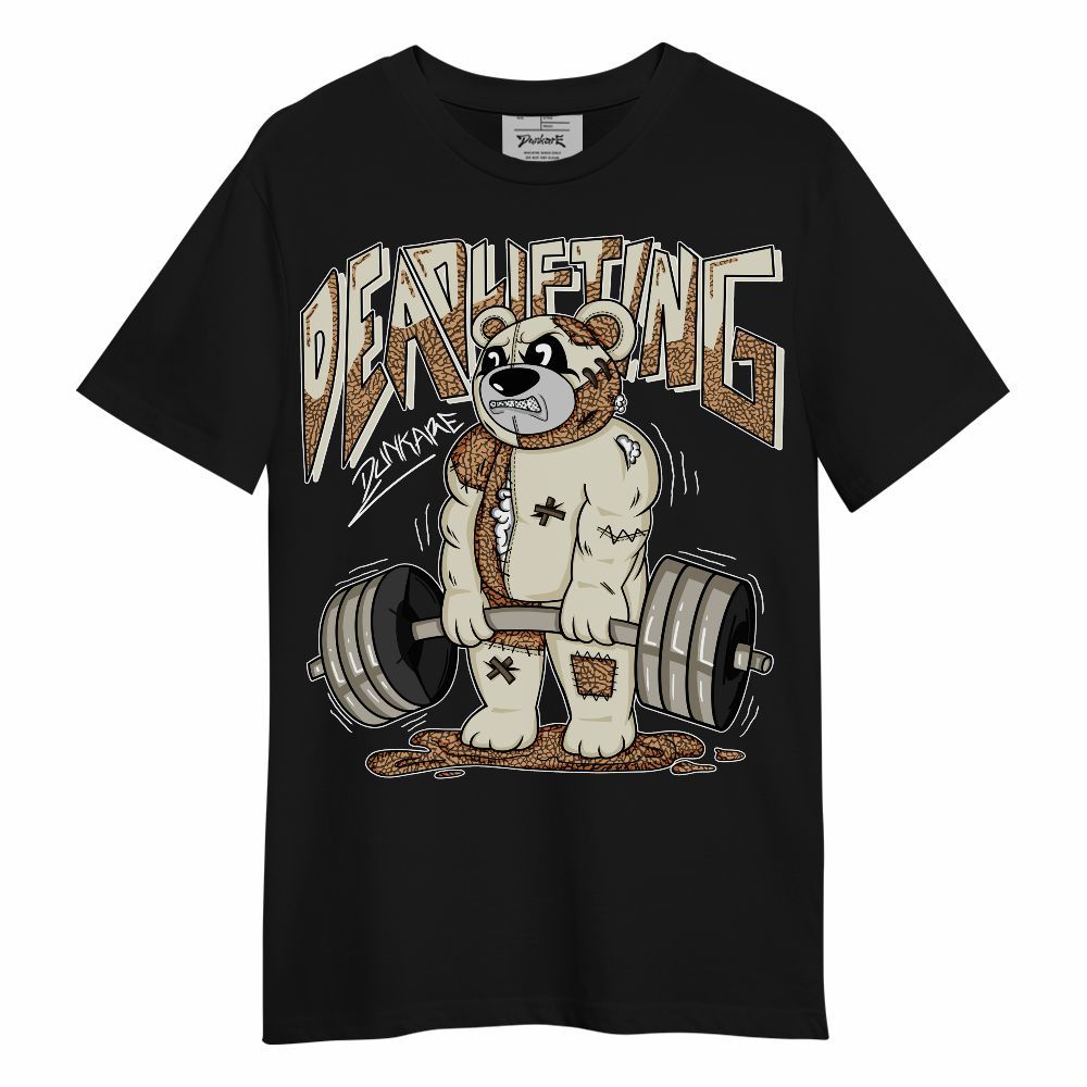 Shirt To Match Orewood Brown 3s - Deadlifting Bear Unisex Shirt