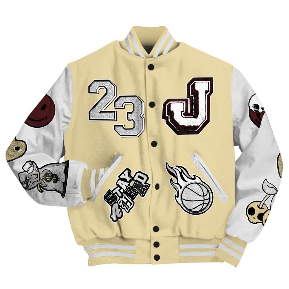 Varsity Jacket To Match Women Phantom 12s - Hustles Money Number 23 All Over Print