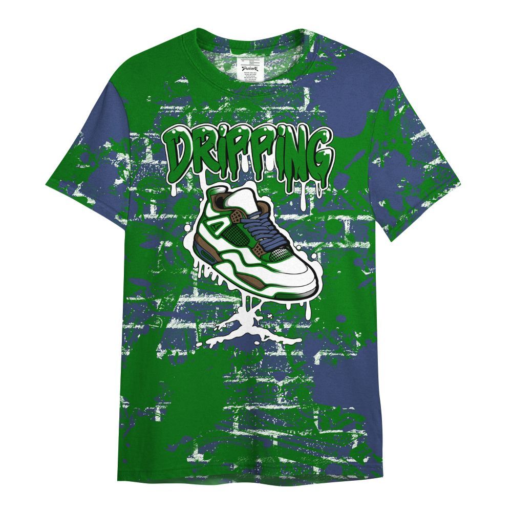 Shirt To Match Midnight Navy 13s - Dripping Shoe 4S Graphic Street Art All Over Print