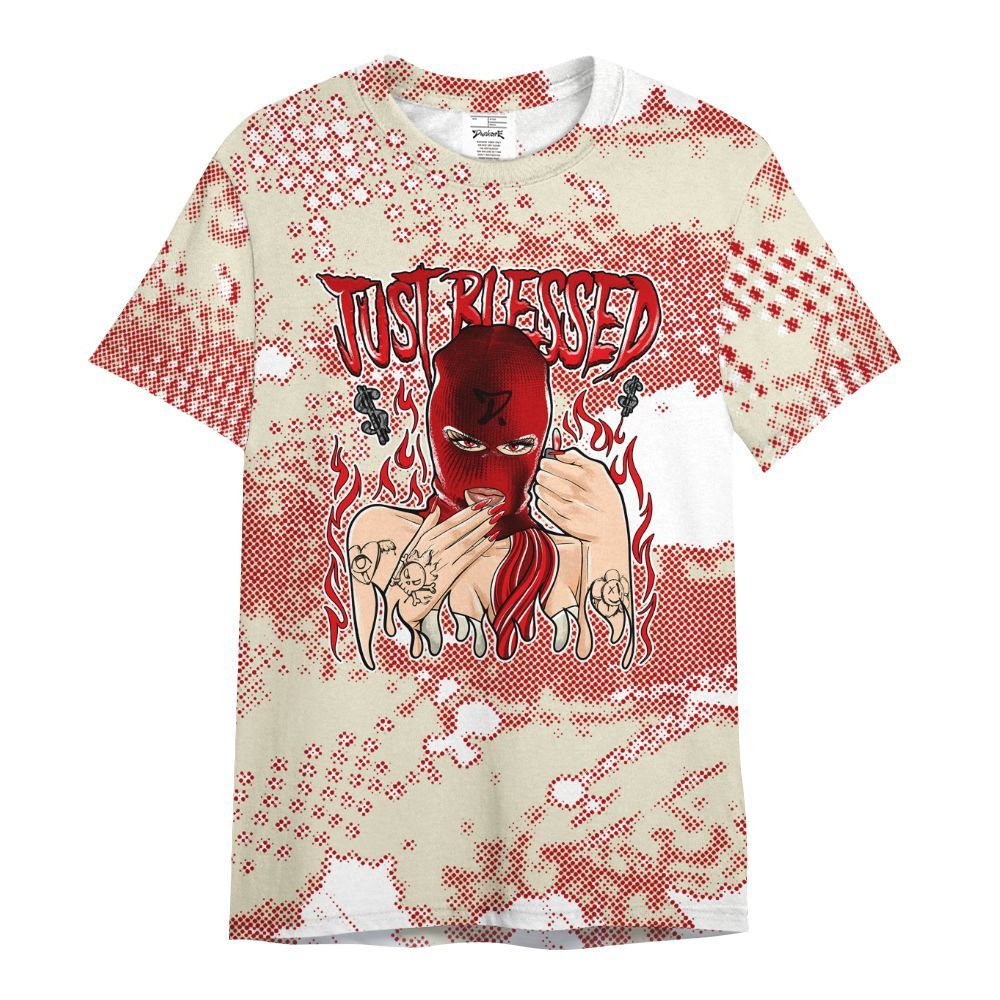 Shirt To Match Cement Grey 3s - Blessed!! Smoke Dot All Over Print