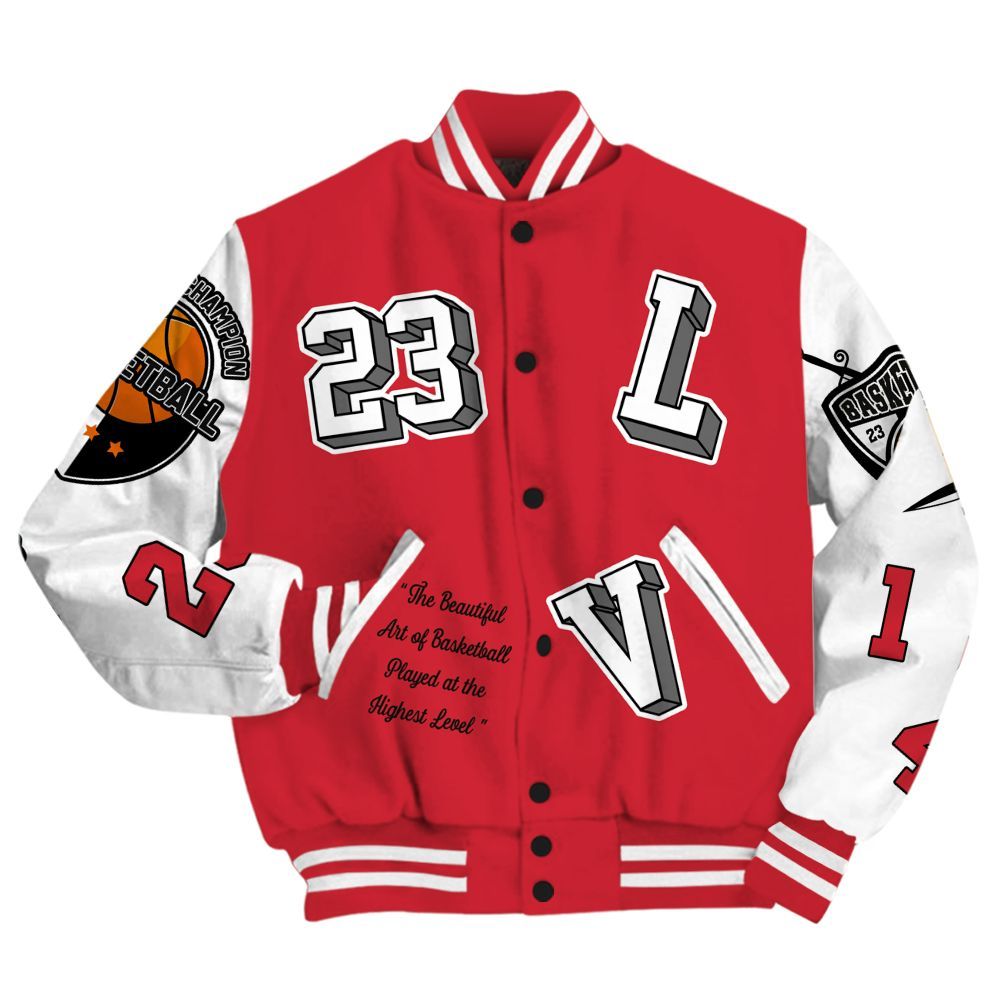 Varsity Jacket To Match Bunny 2025 8s - The GOAT Got Em All Over Print