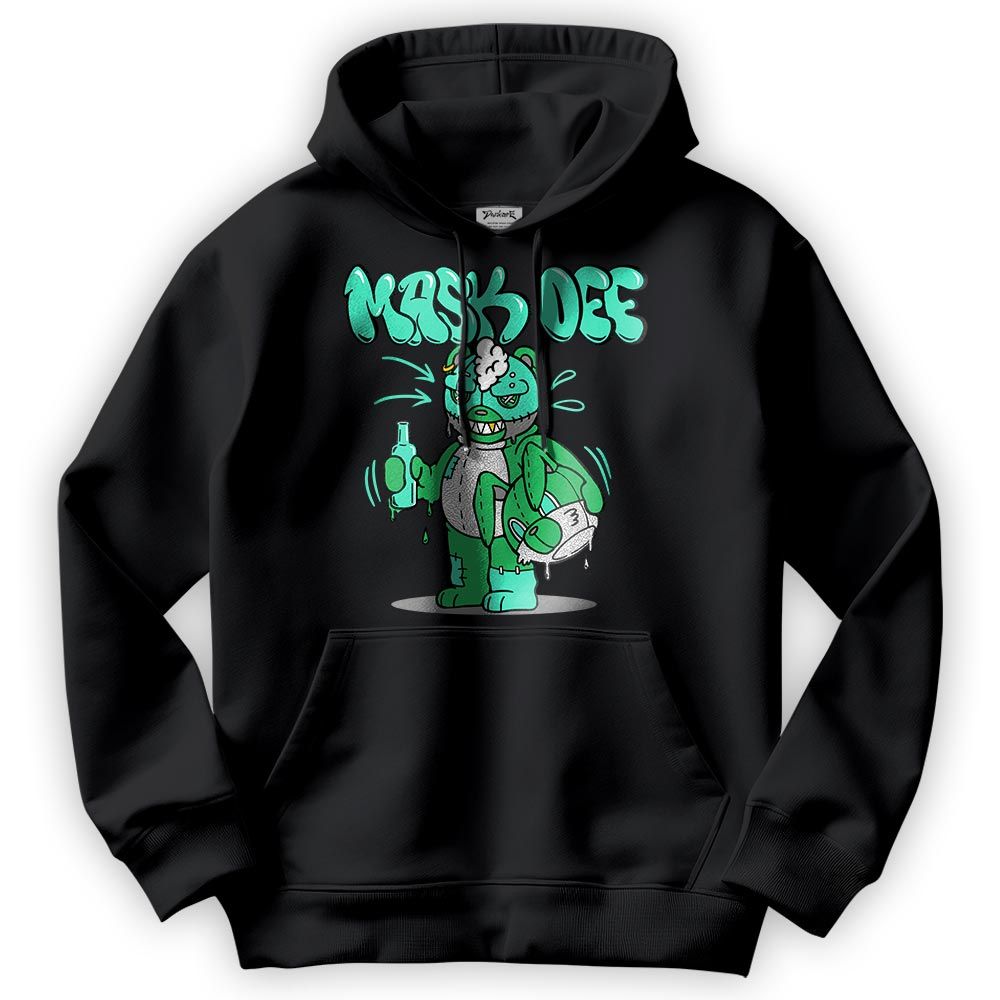 Sweatshirt To Match Black Green Glow 3s Hoodie - Mask Off Hugz Hoodie Unisex