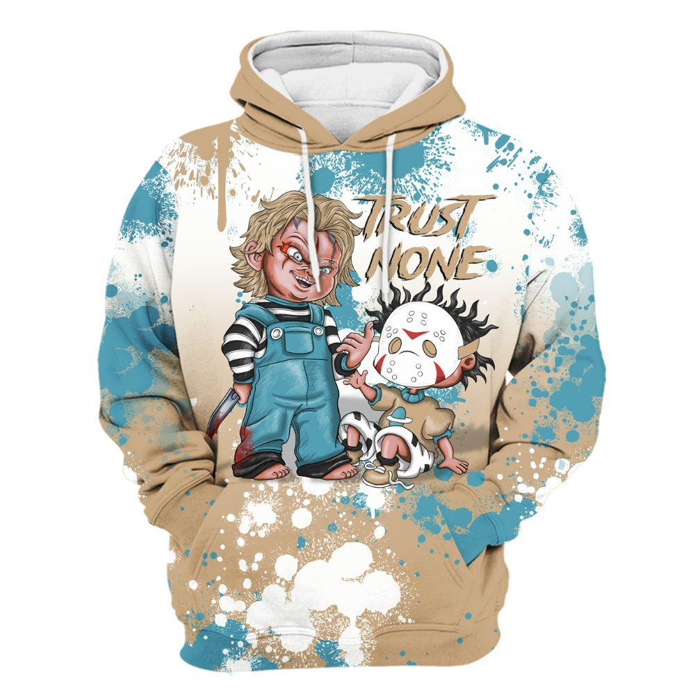 Hoodie To Match H-Town 11s - Trust No One Scary All Over Print