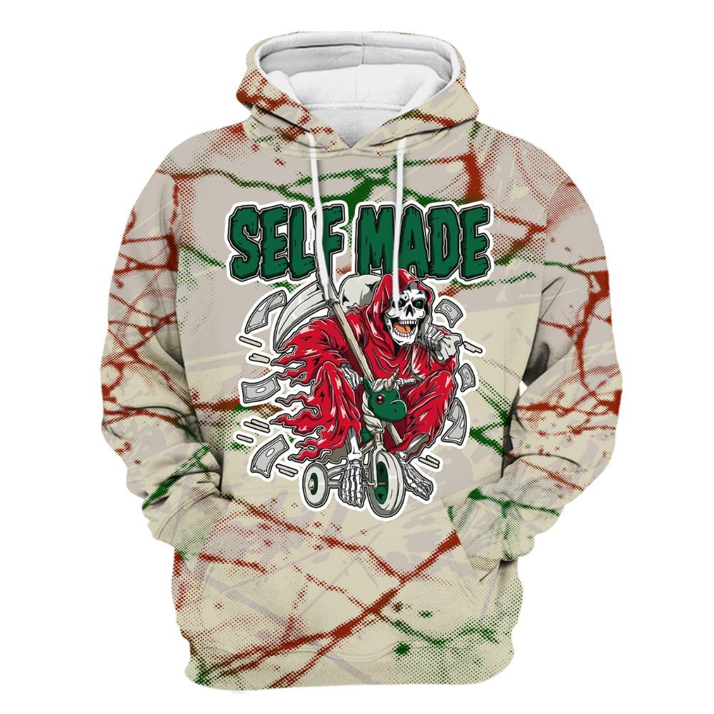 Hoodie To Match El Grito 5s - Self Make Skeleton Profound All Over Print