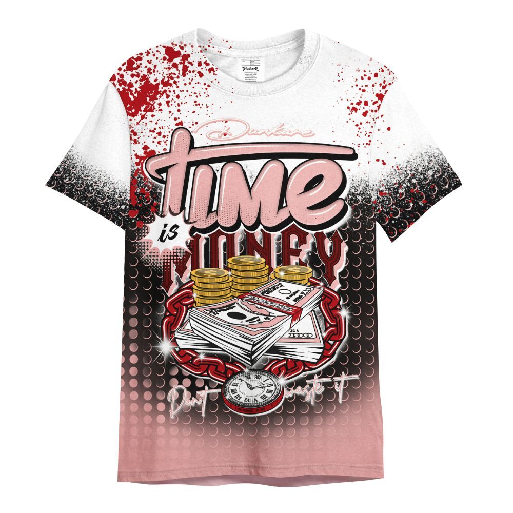 Shirt To Match Low Valentines Day 1s - Halftone Time Is Money All Over Print