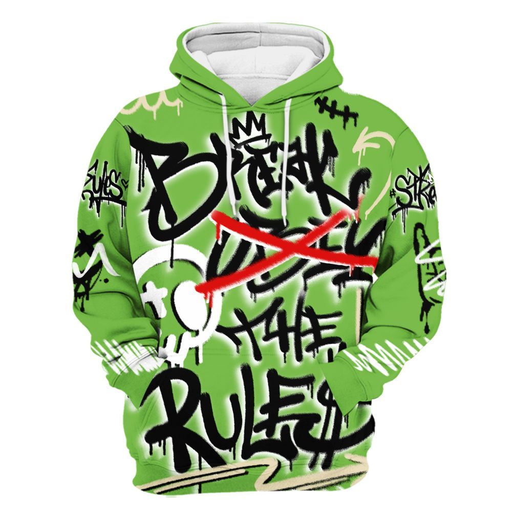 Hoodie To Match Air Max Waffle SP Action Green - Break Rules Streetwear All Over Print