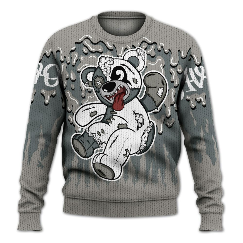 Knitted Sweater To Match Cool Grey 9s - Havok Bear Dripping