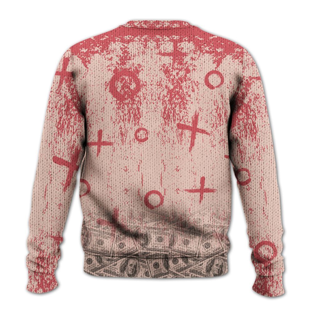 Sweater To Match Washed Coral 2s Shirt - Selfmade Unique Drip Graphic