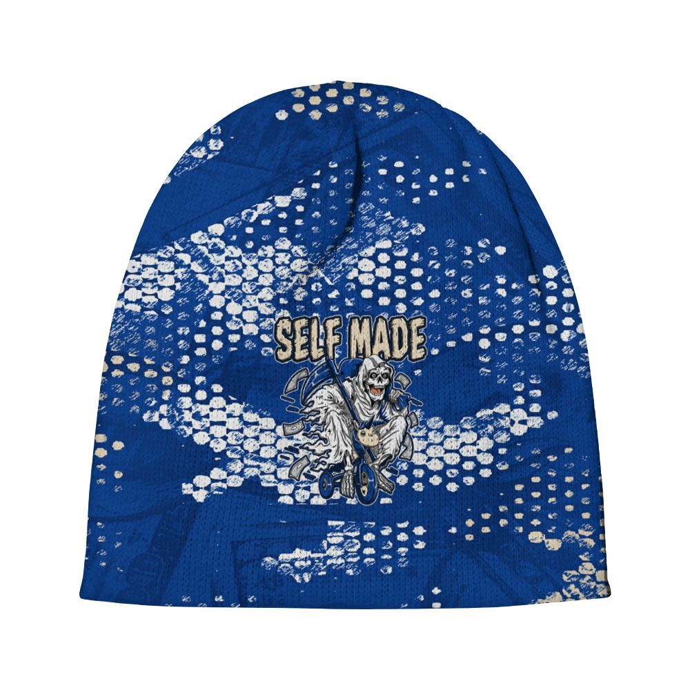 Beanie Hat To Match Low Game Royal 1s - Self Make Skeleton Banknotes Art Graphic