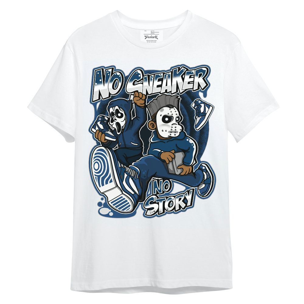 Shirt To Match High OG Midnight Navy 1s - Sneakers Make Story Graphic Unisex Shirt