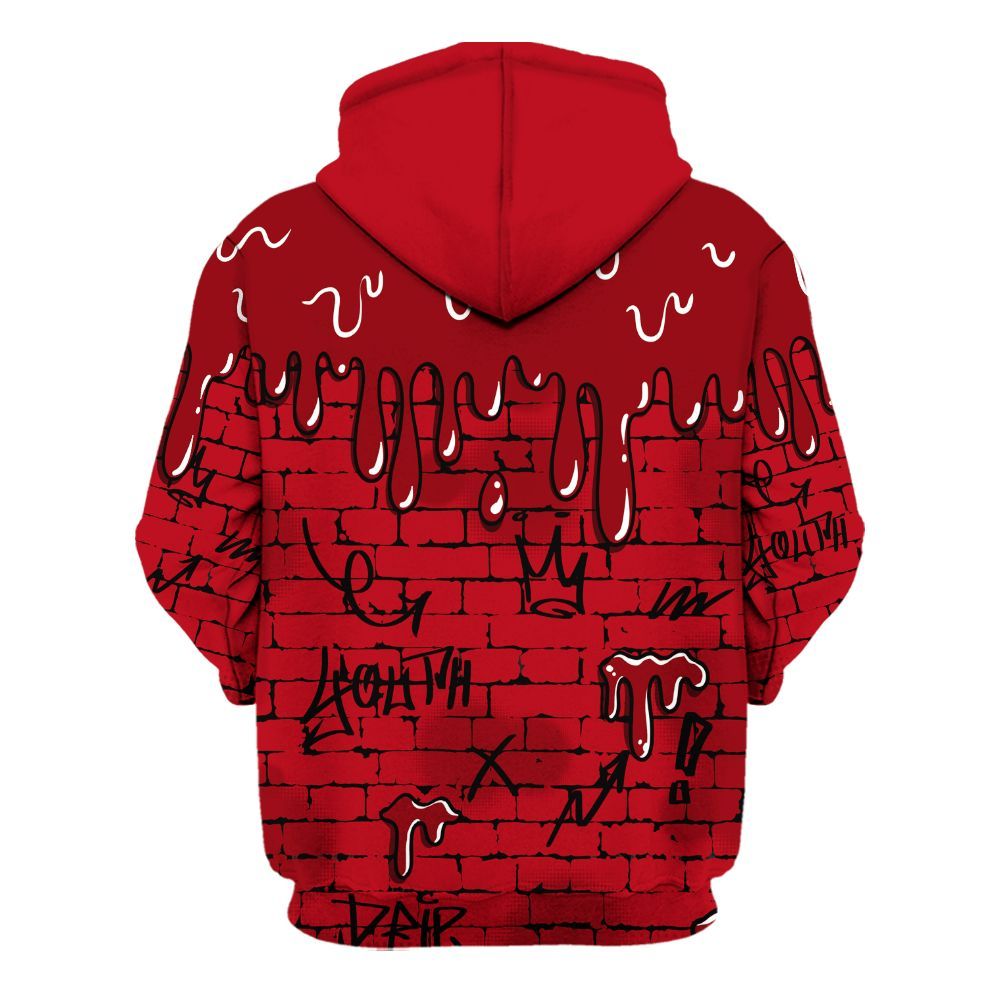 Hoodie To Match Bred Velvet 11s - Been Different Drippin Streetwear All Over Print