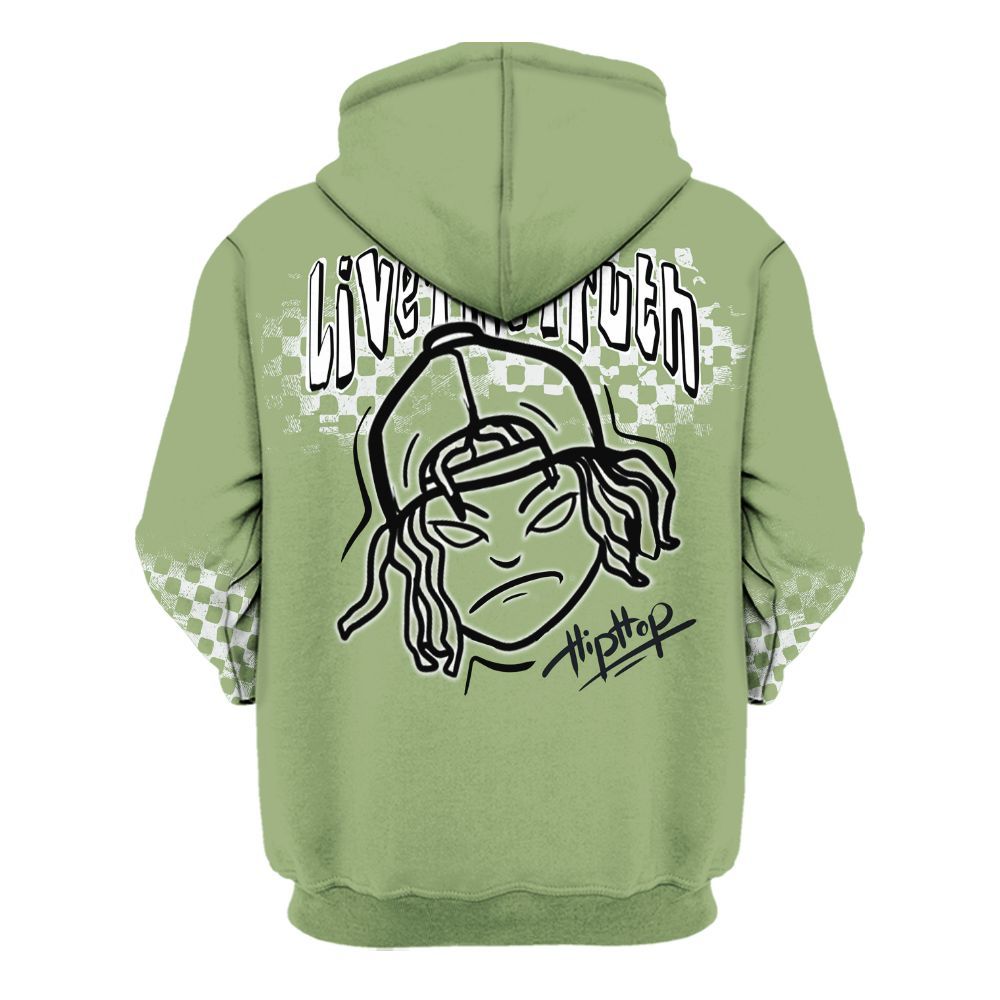 Hoodie To Match Oil Green 4s - Feel Life Street Style All Over Print